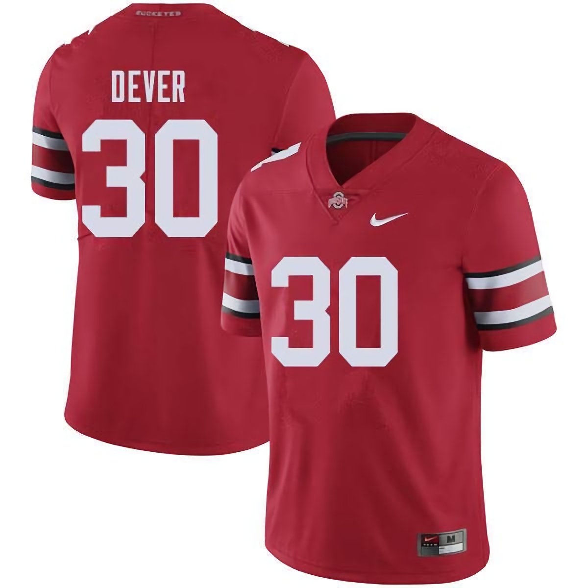 Kevin Dever Ohio State Buckeyes Men's NCAA #30 Nike Red College Stitched Football Jersey EIQ1556LJ
